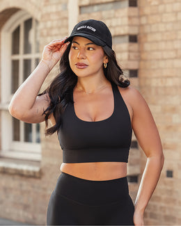 Allure Longline Bra - Black-Sports Bras-XS-082502BLK-XS-MNAPPRL43647-1-Muscle Nation
