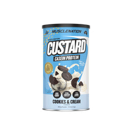 CUSTARD Casein Protein - Cookies & Cream - 10 serves-Protein Powders-MNSUPPS0221-9359054000629-1-Muscle Nation