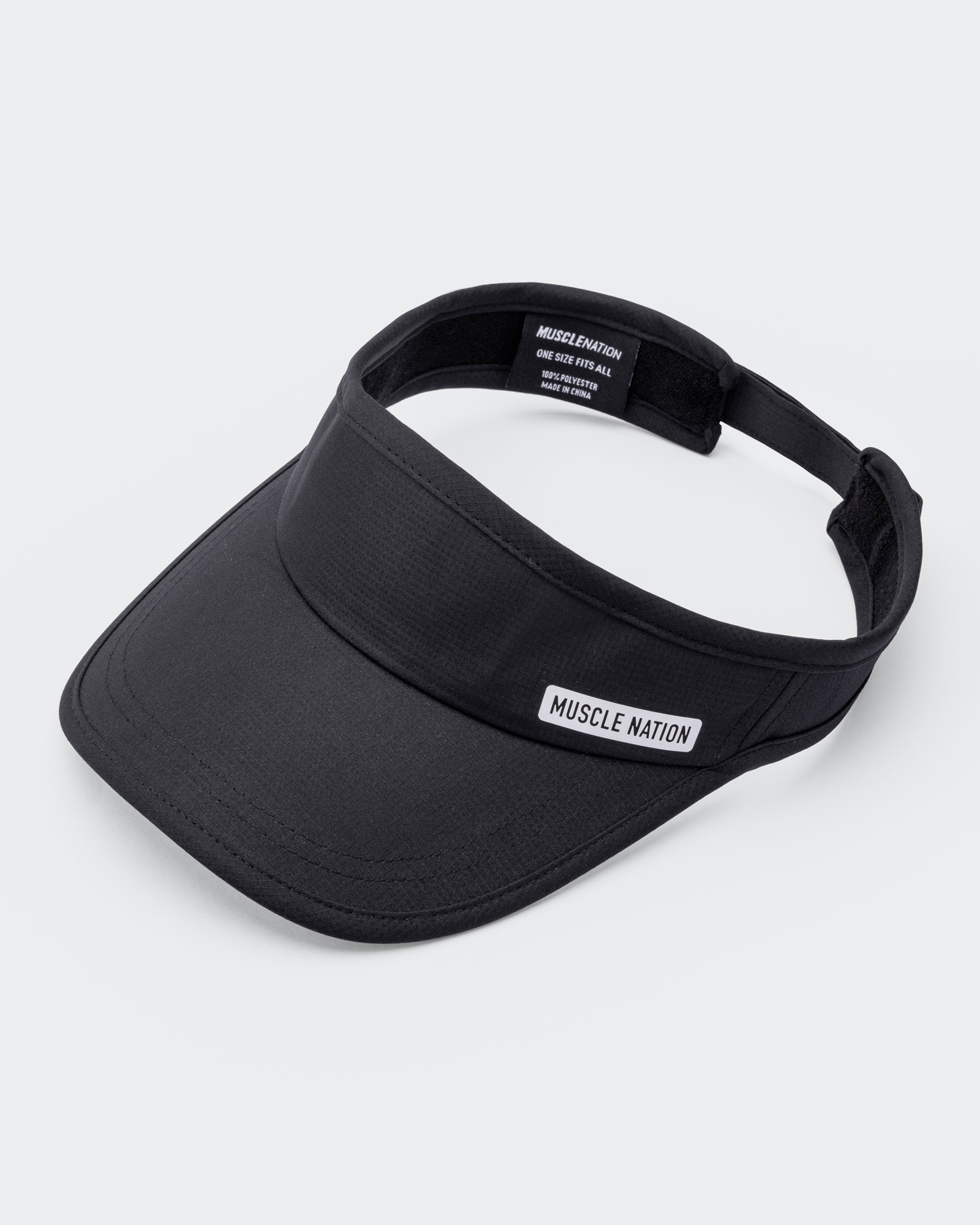 Muscle Nation Active Visor - Black-Accessories-Black-ACC1124176BLK-ONE-MNAPPRL32756-2-Muscle Nation