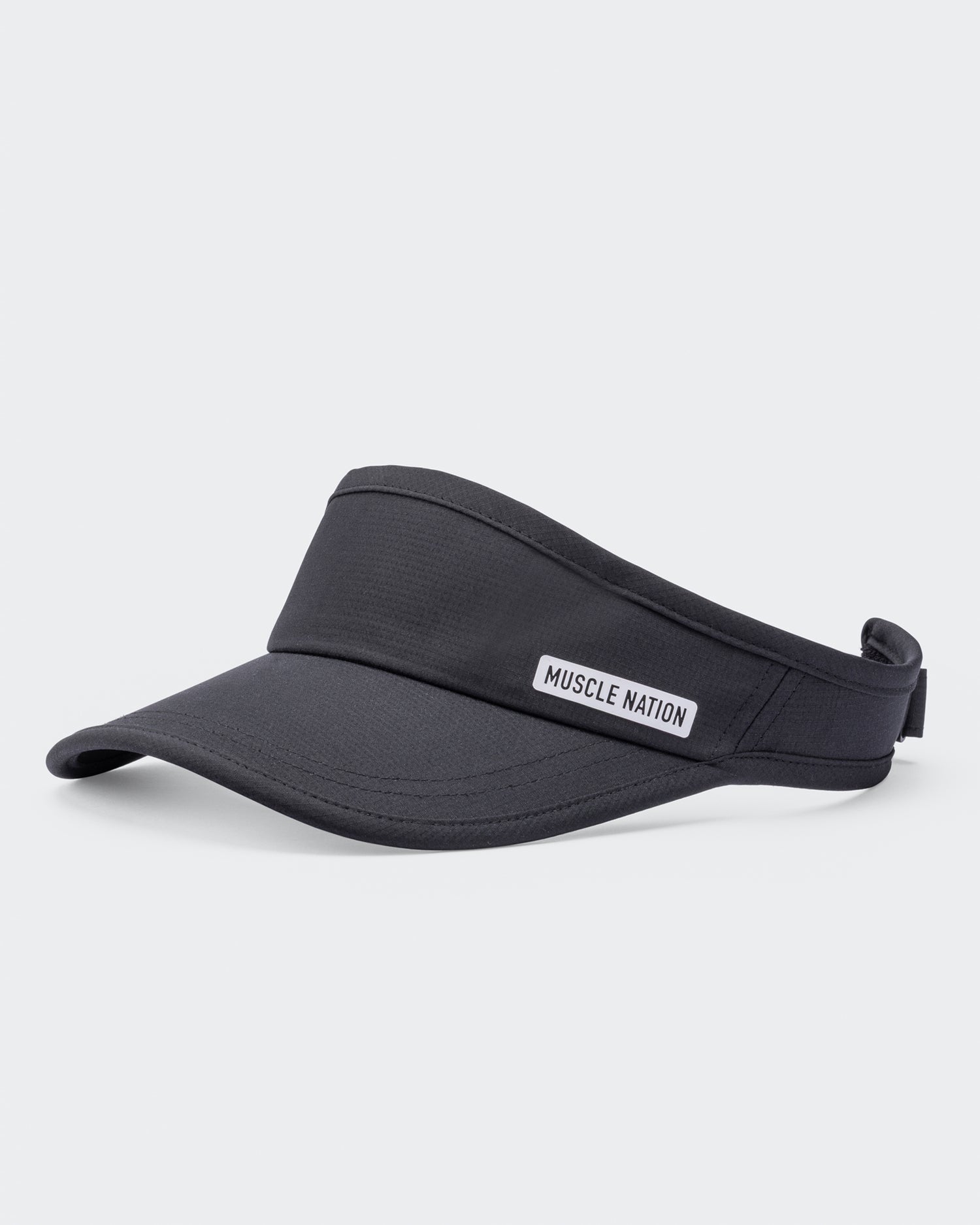 Muscle Nation Active Visor - Black-Accessories-Black-ACC1124176BLK-ONE-MNAPPRL32757-1-Muscle Nation