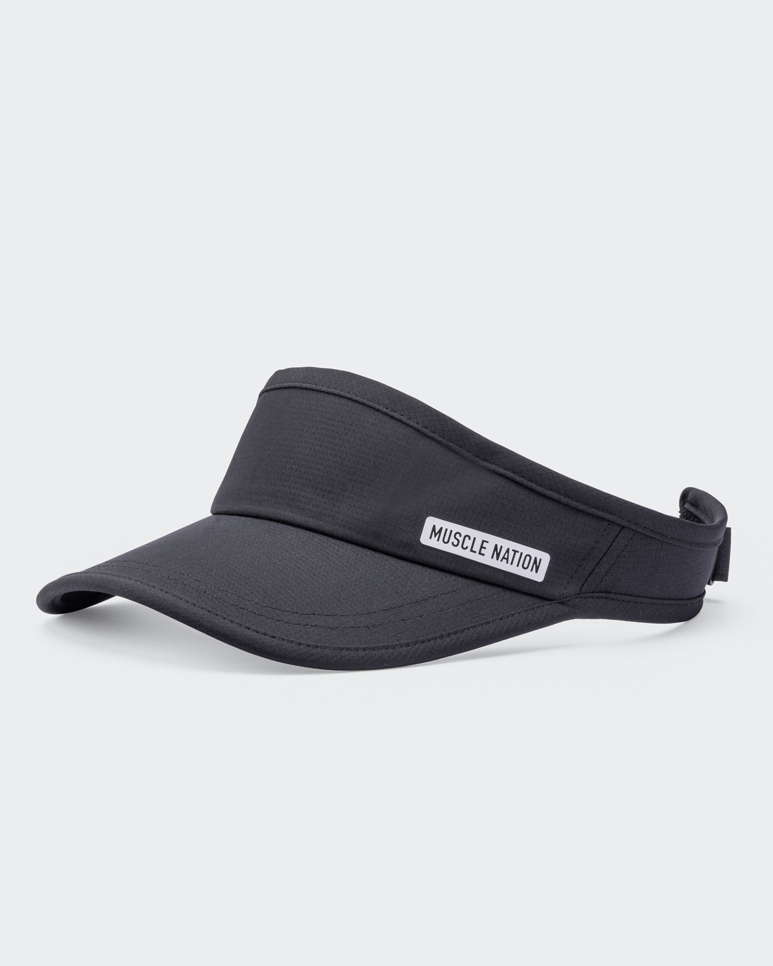 Muscle Nation Active Visor - Black-Accessories-Black-ACC1124176BLK-ONE-MNAPPRL32756-1-Muscle Nation