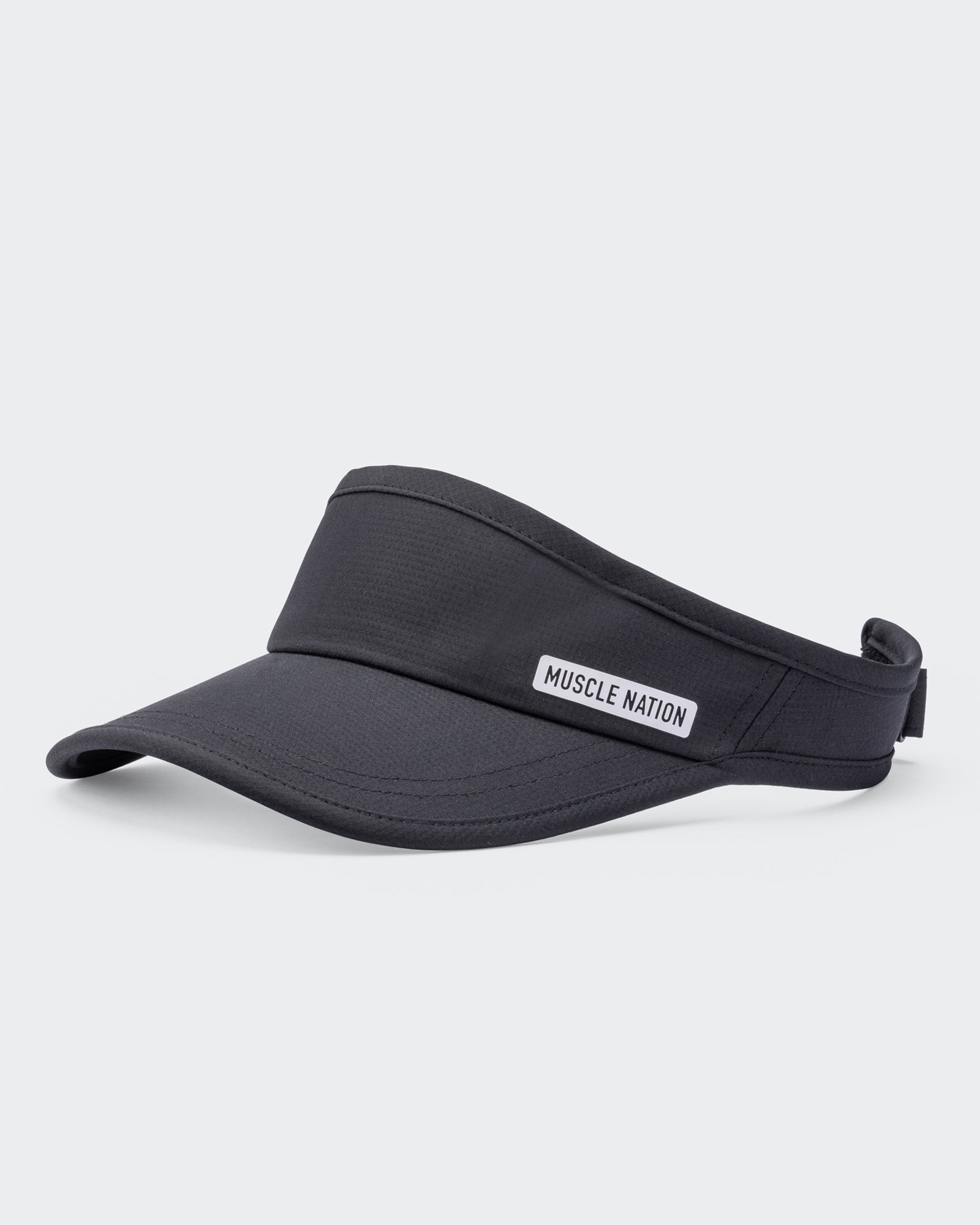 Muscle Nation Active Visor - Black-Accessories-Black-ACC1124176BLK-ONE-MNAPPRL32756-1-Muscle Nation