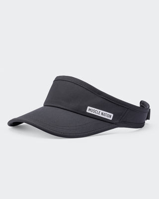 Muscle Nation Active Visor - Black-Accessories-Black-ACC1124176BLK-ONE-MNAPPRL32756-1-Muscle Nation