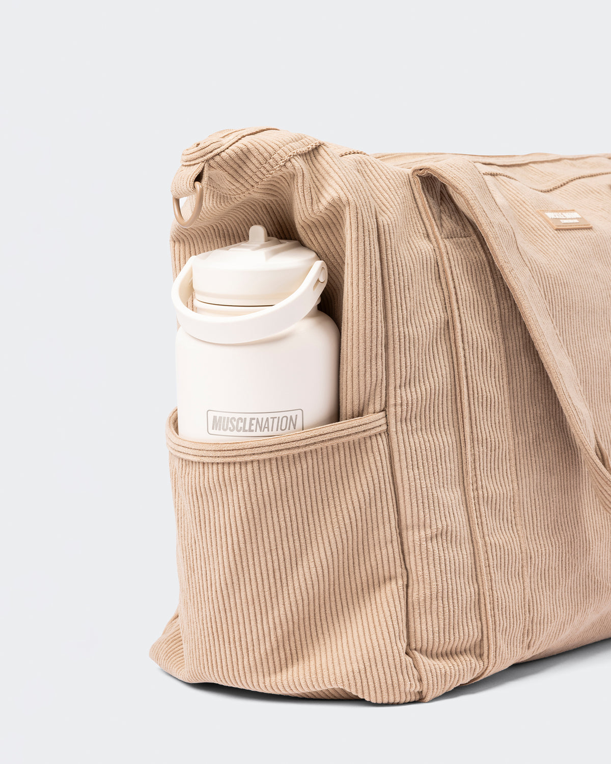 Muscle Nation Corduroy Tote Bag - Latte