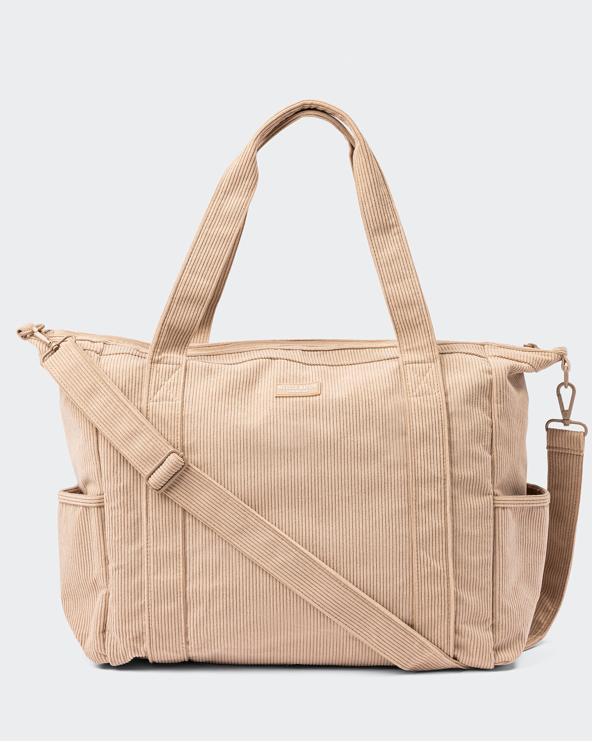 Muscle Nation Corduroy Tote Bag - Latte