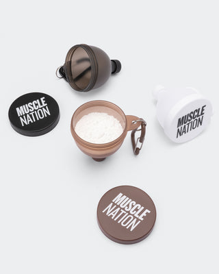 Fill And Go Funnel 3 Pack Warm Brown / Black / White - Muscle Nation funnel
