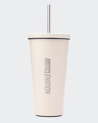 Stainless Steel Cup Travertine - Muscle Nation insulated tumbler