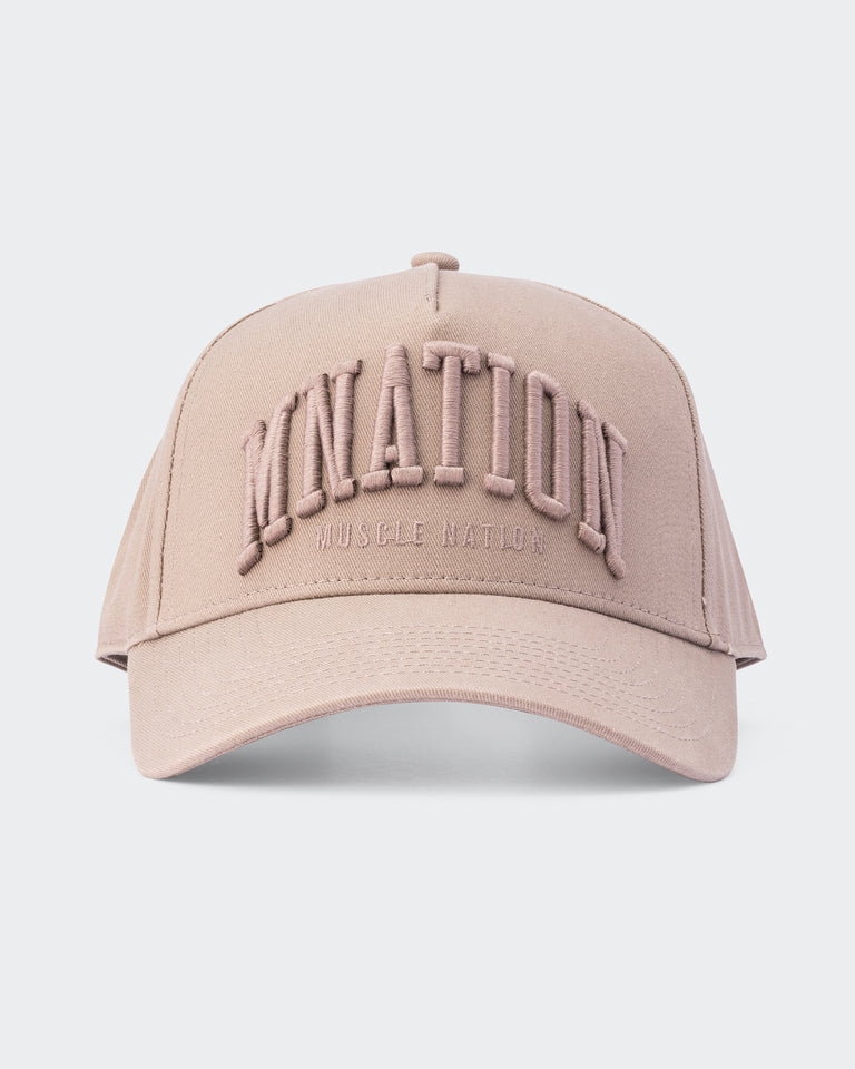 MN A-Frame Hat - Stone-Headwear-Stone-AC052350STONE-One Size-MNAPPRL28517-3-Muscle Nation