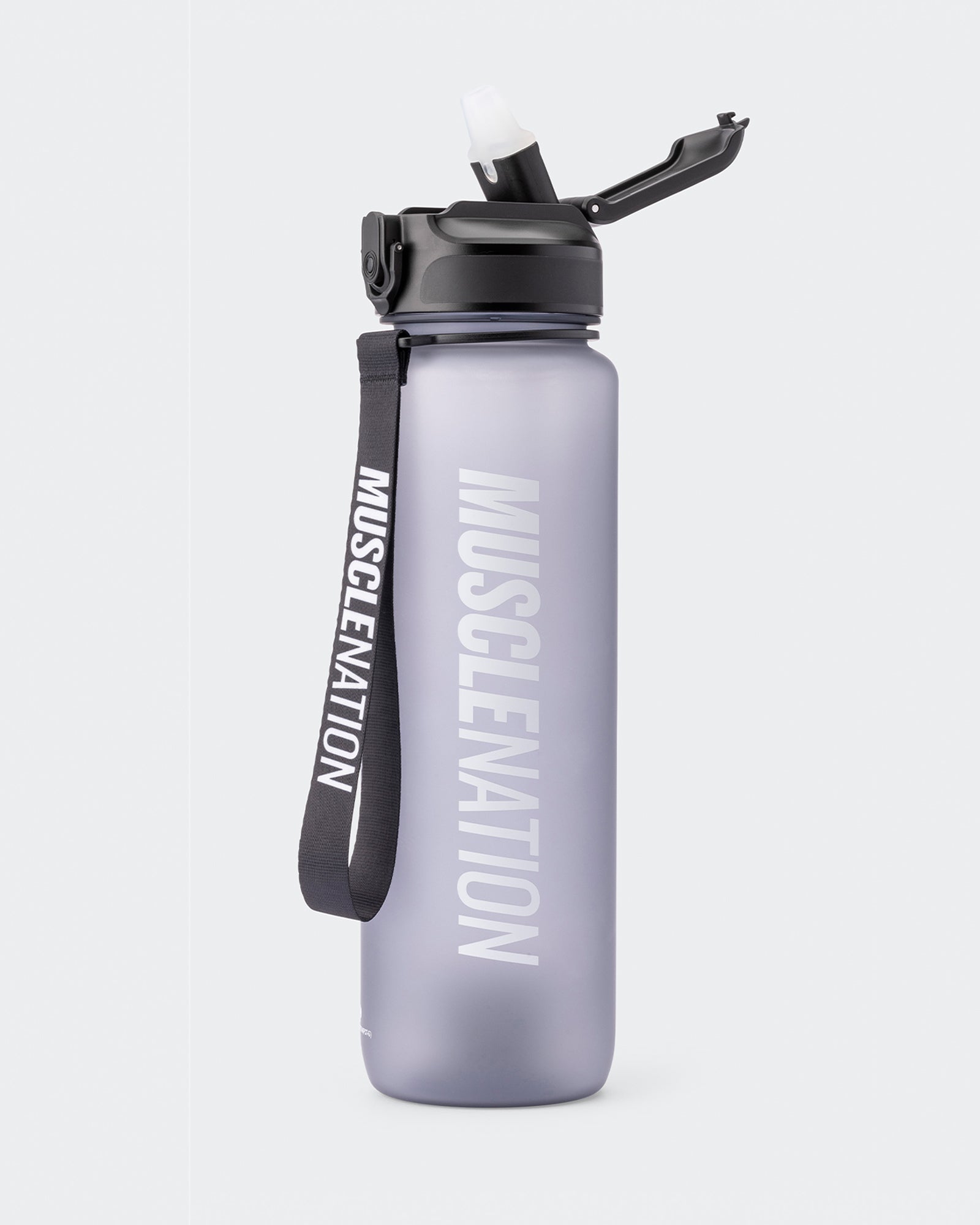 Essential Straw Bottle-Shakers & Bottles-Black-AC1123111BLK-ONE-MNAPPRL28567-4-Muscle Nation