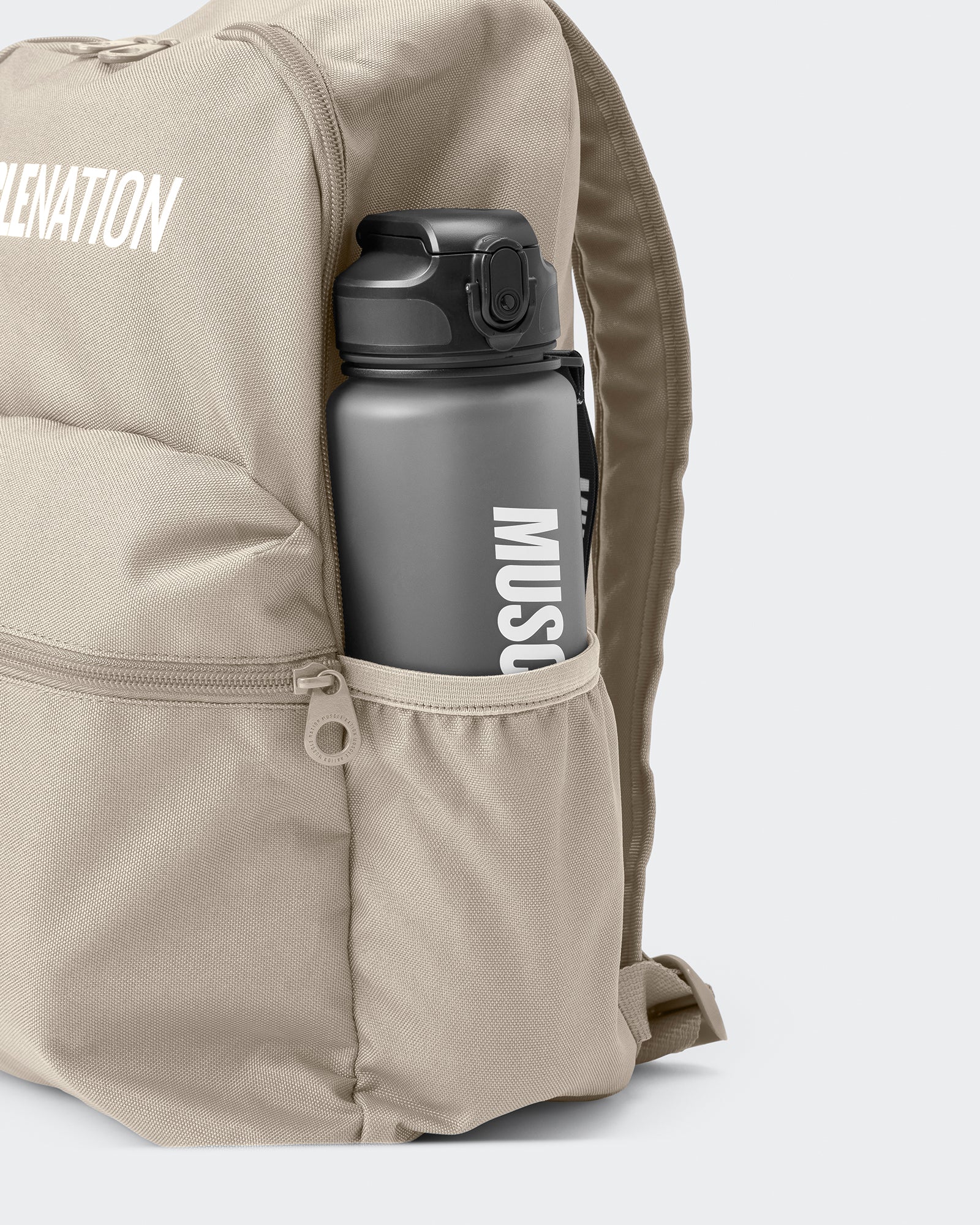 Muscle Nation Backpack - Stone-Accessories-Stone-ACC022569STONE-ONE-MNAPPRL42435-2-Muscle Nation