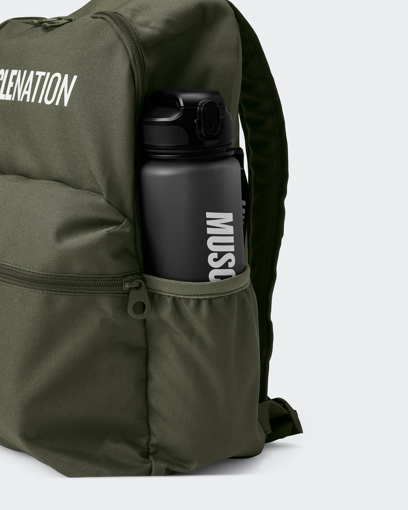 Muscle Nation Backpack - Dark Khaki-Accessories-Dark Khaki-ACC022569DKHAKI-ONE-MNAPPRL42436-2-Muscle Nation