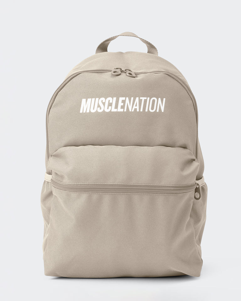 Muscle Nation Backpack - Stone-Accessories-Stone-ACC022569STONE-ONE-MNAPPRL42435-1-Muscle Nation