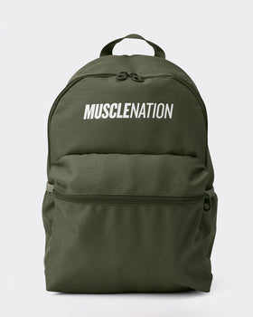 Muscle Nation Backpack - Dark Khaki-Accessories-Dark Khaki-ACC022569DKHAKI-ONE-MNAPPRL42436-1-Muscle Nation
