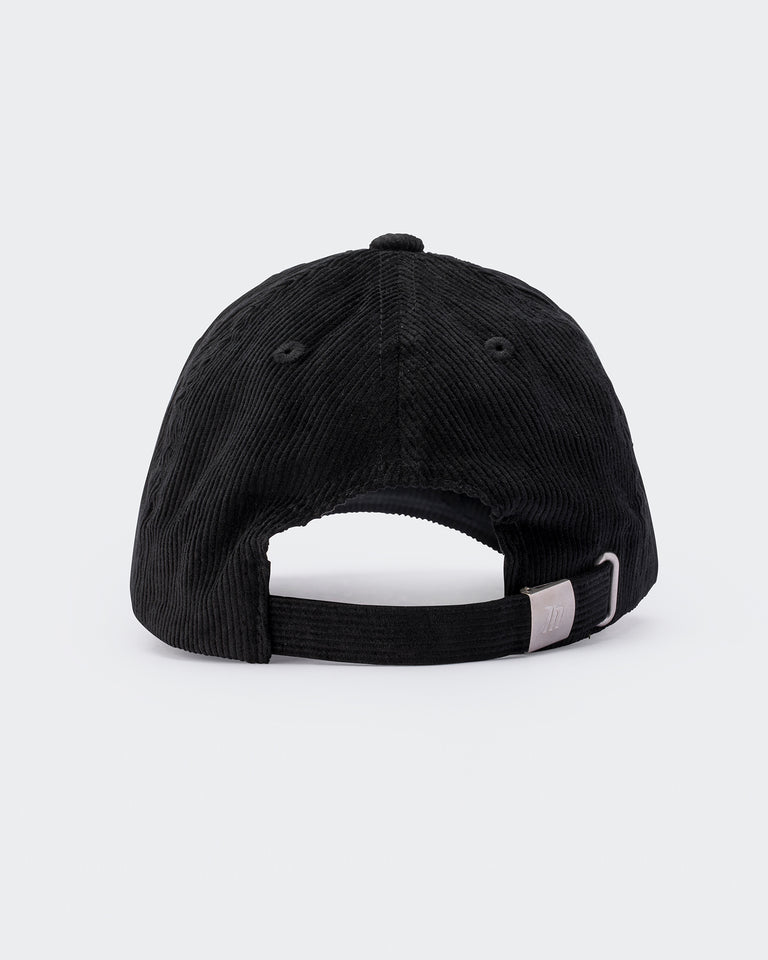 Worldwide Corduroy Dad Cap - Black-Accessories-Black-AC022468BLK-ONE-MNAPPRL30331-3-Muscle Nation