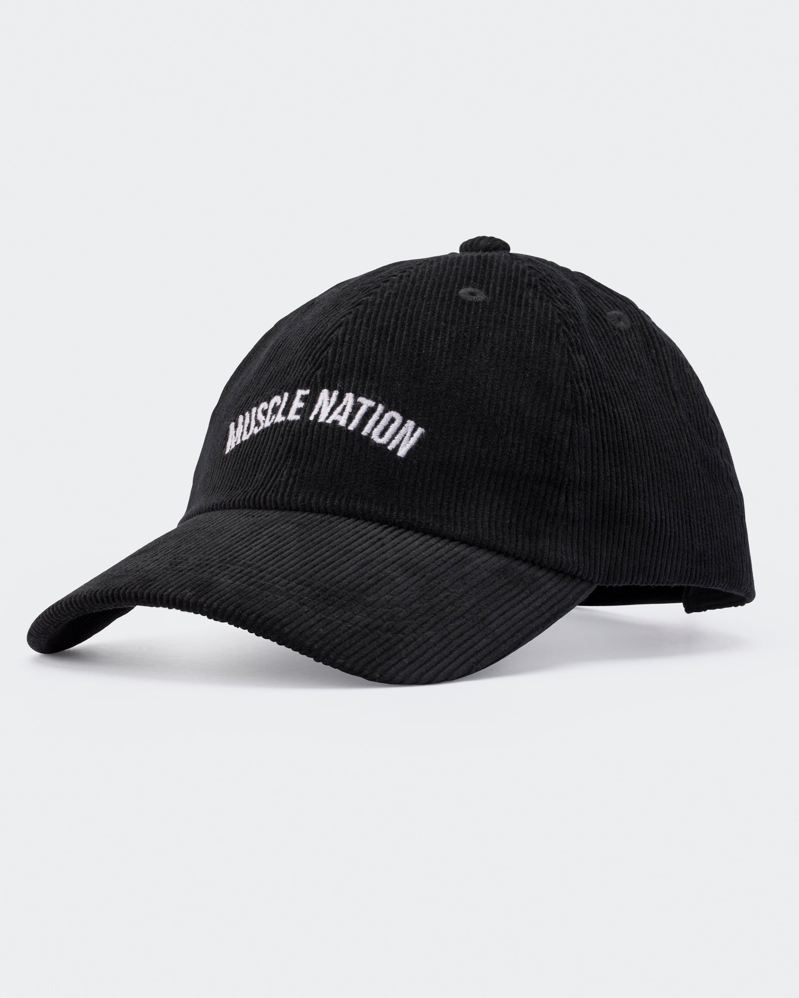Worldwide Corduroy Dad Cap - Black-Accessories-Black-AC022468BLK-ONE-MNAPPRL30331-1-Muscle Nation