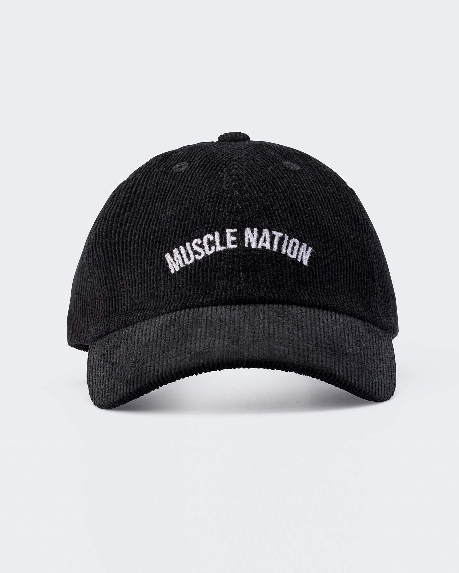 Worldwide Corduroy Dad Cap - Black-Accessories-Black-AC022468BLK-ONE-MNAPPRL30331-2-Muscle Nation