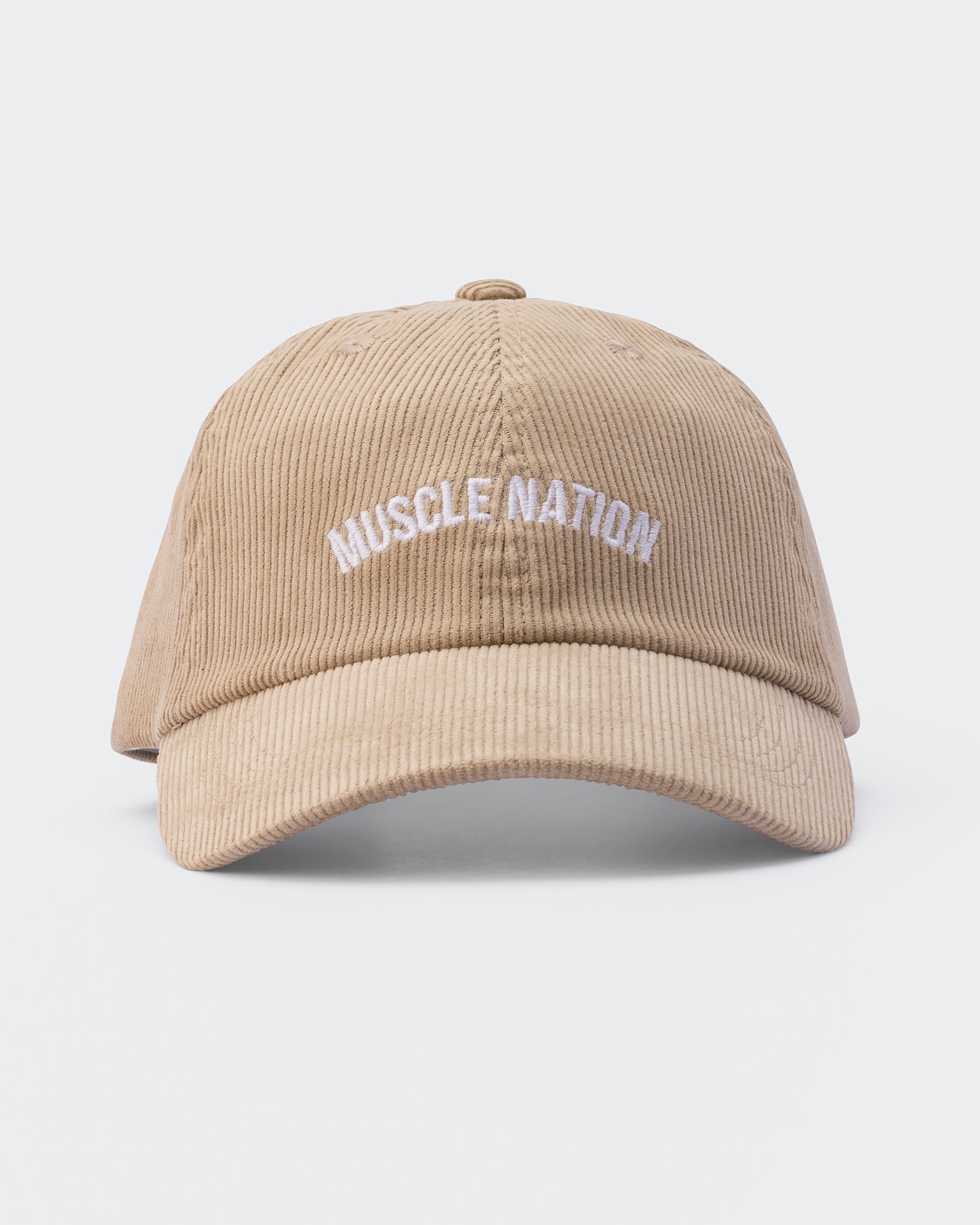Worldwide Corduroy Dad Cap - Cream-Accessories-Cream-AC022468CREAM-ONE-MNAPPRL30334-2-Muscle Nation