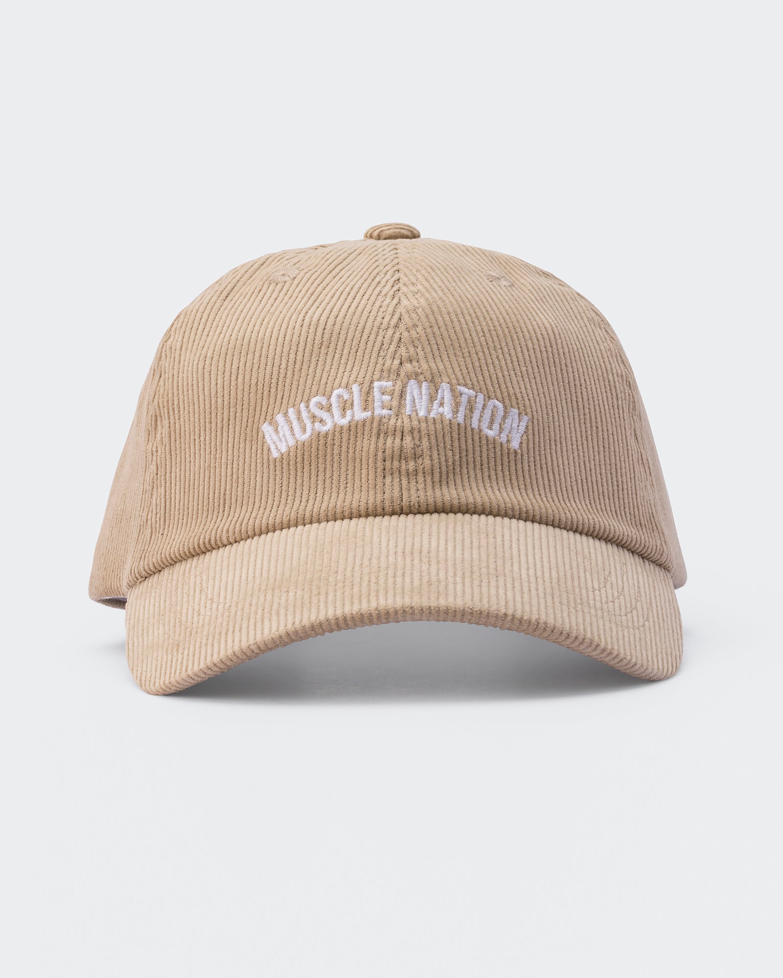 Worldwide Corduroy Dad Cap - Cream-Accessories-Cream-AC022468CREAM-ONE-MNAPPRL30334-2-Muscle Nation