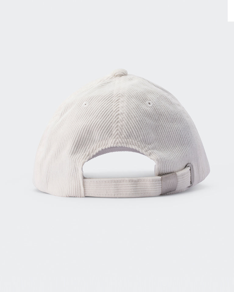Worldwide Corduroy Dad Cap - White-Accessories-White-AC022468WHT-ONE-MNAPPRL30335-3-Muscle Nation