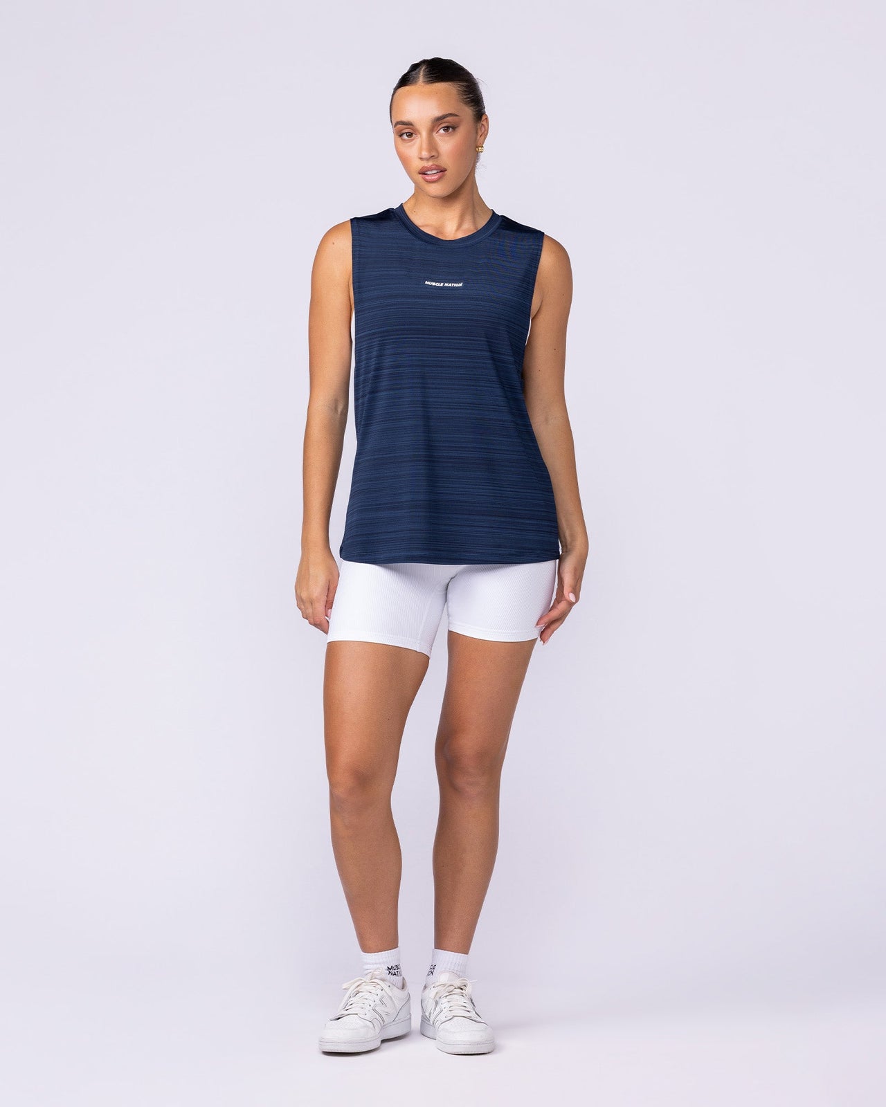 Active Drop Arm Training Tank - Navy-Singlets & Tanks-XXS-1125126NAVY-XXS-MNAPPRL45111-5-Muscle Nation