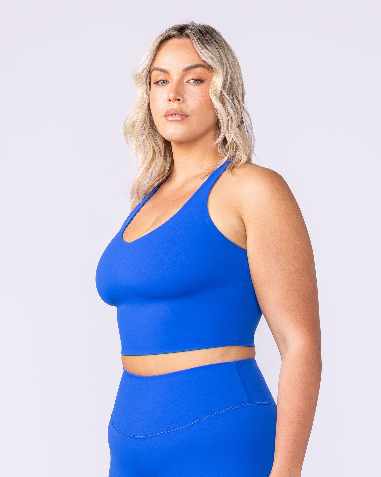 Active Form Cropped Tank - Bondi Blue-Singlets & Tanks-XXS-1125128BONDIBLU-XXS-MNAPPRL45345-3-Muscle Nation