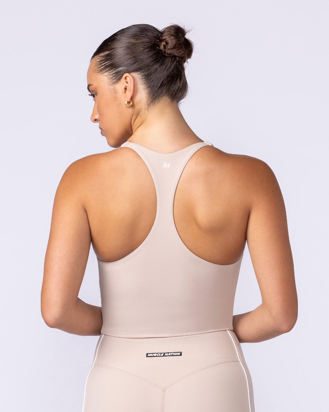Active Form Cropped Tank - Sand-Singlets & Tanks-XXS-1125128SAND-XXS-MNAPPRL45363-4-Muscle Nation