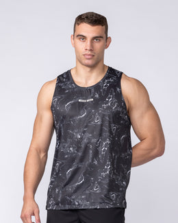 Aero Active Tank Black Terrain - Muscle Nation men's muscle tank