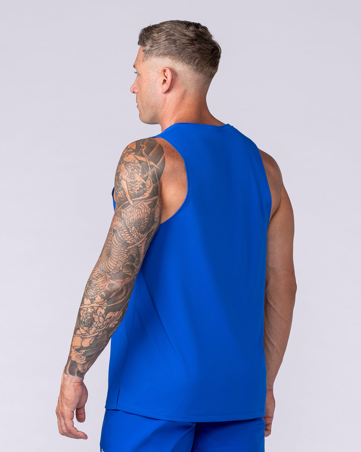 Aero Active Tank – Bondi Blue – back