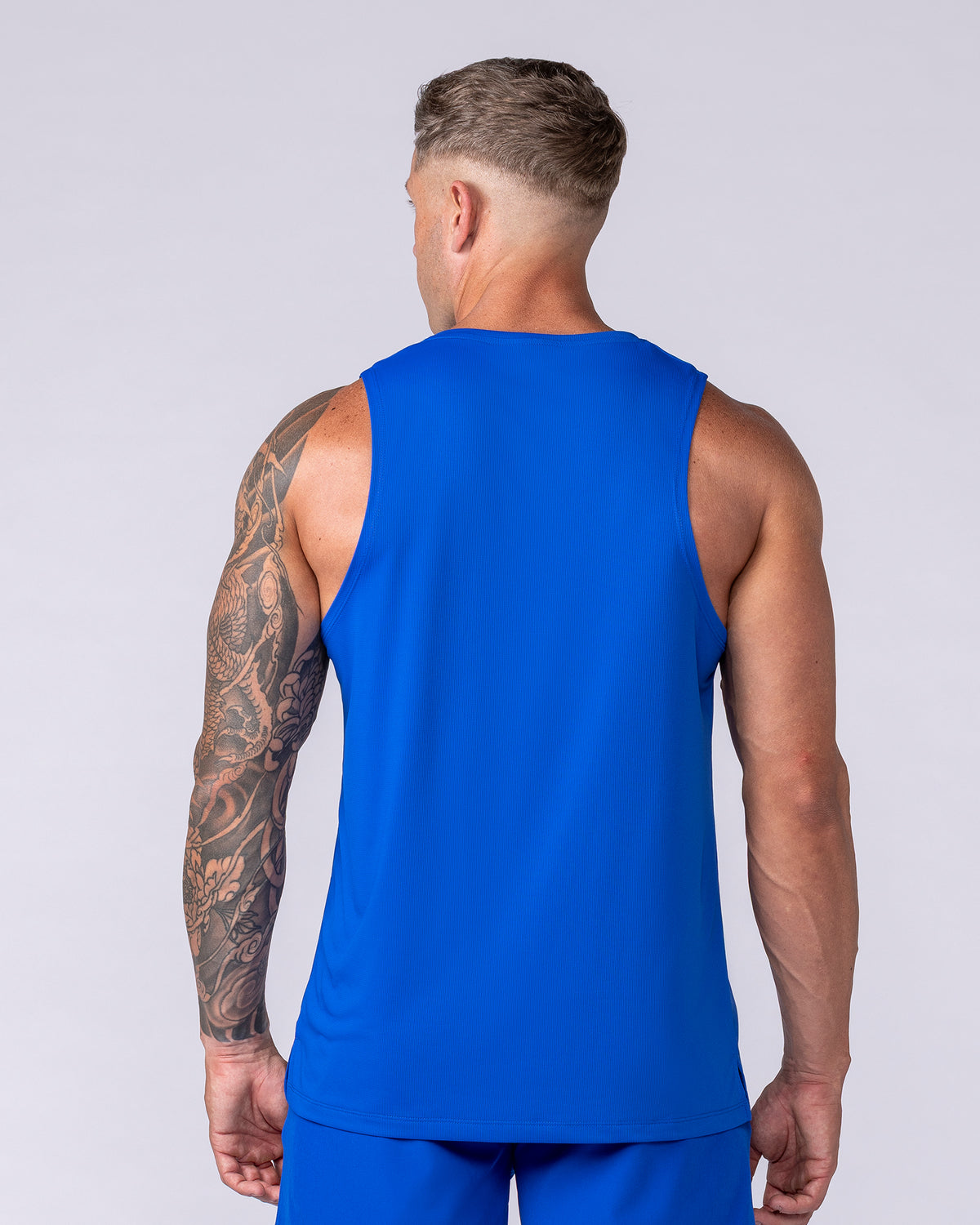 Aero Active Tank – Bondi Blue – detail 2