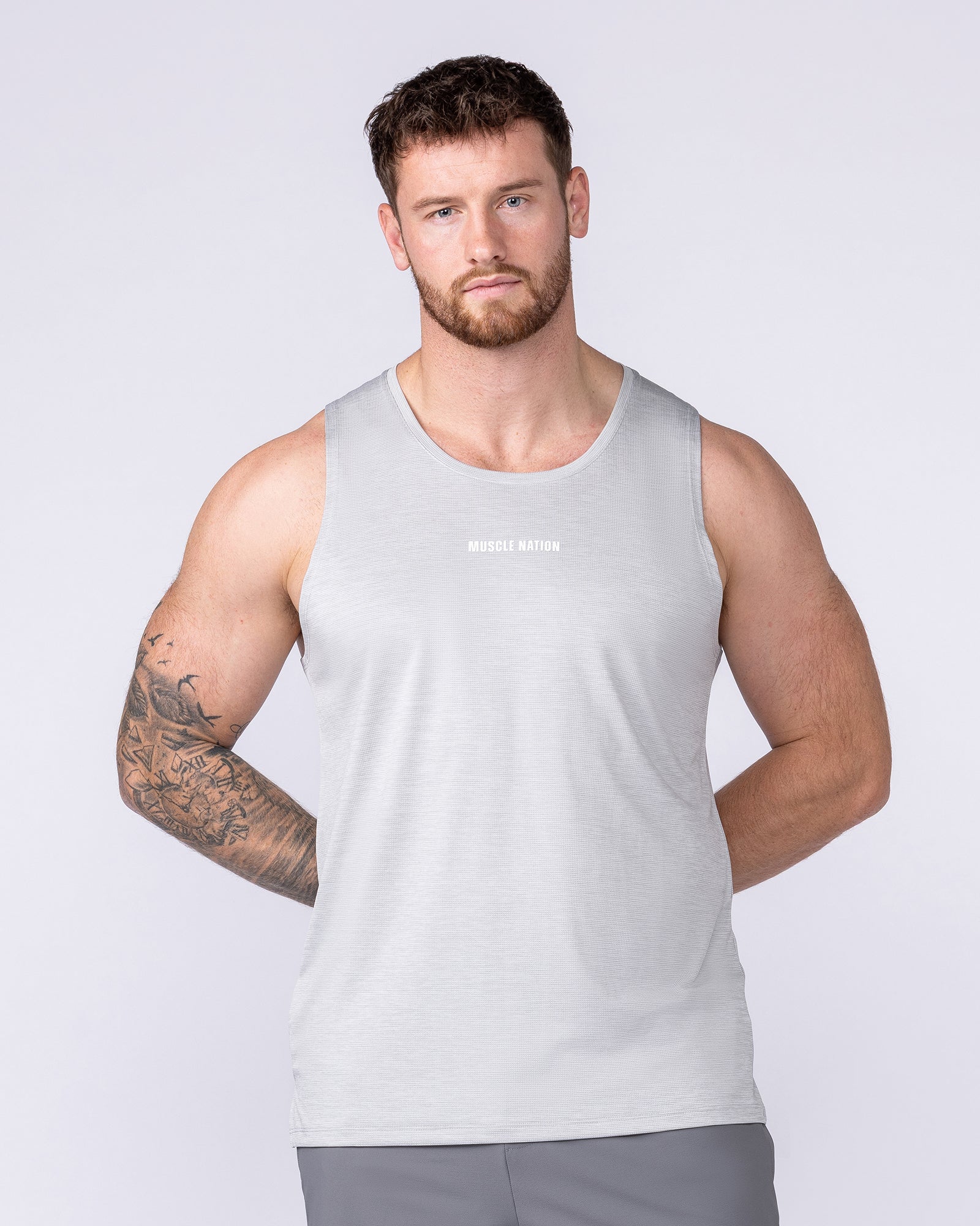 Aero Active Tank - Quiet Grey-Singlets & Tanks-S-1125167QUTGRY-S-MNAPPRL47206-2-Muscle Nation