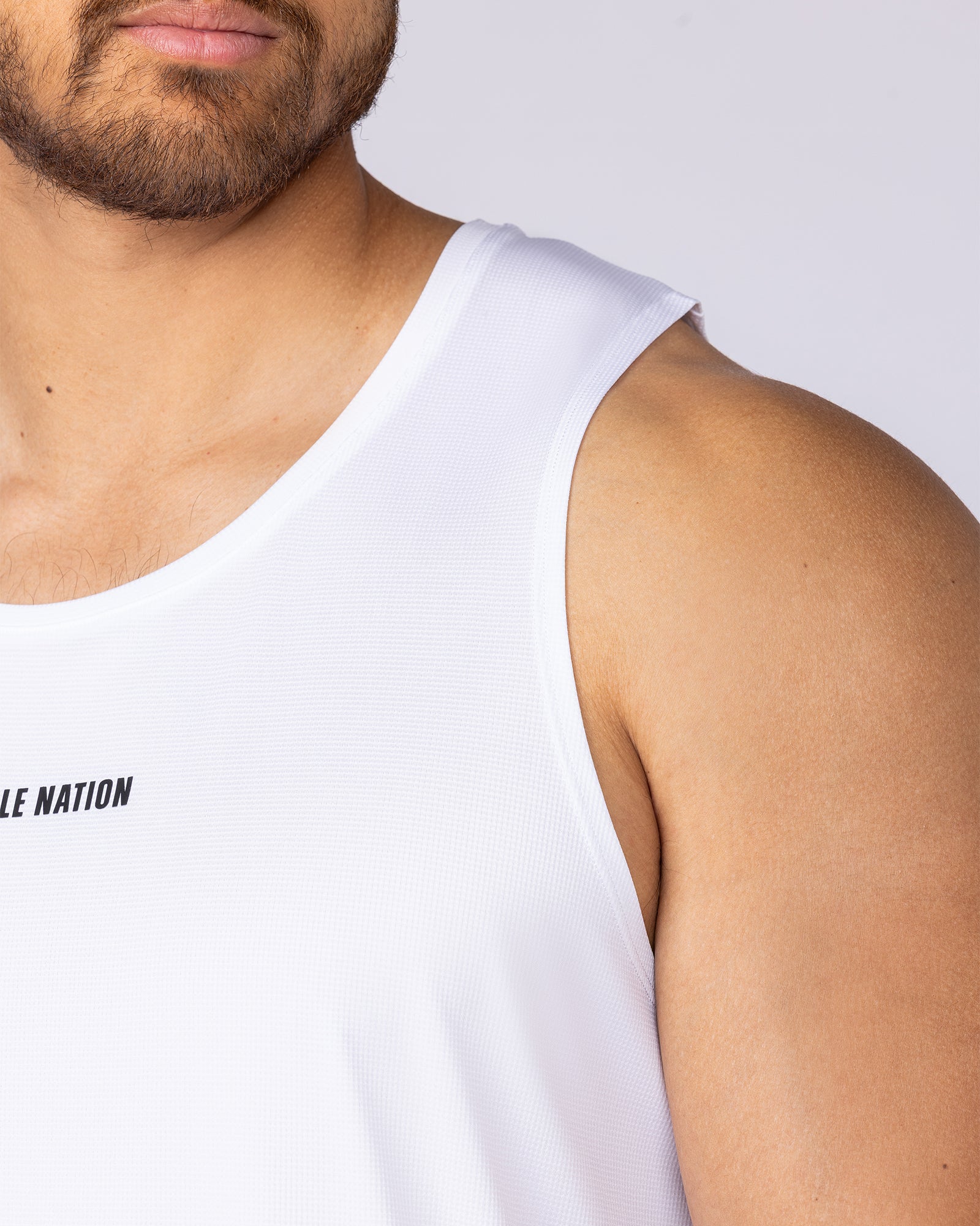 Aero Active Tank - White-Singlets & Tanks-S-1125167WHT-S-MNAPPRL47199-2-Muscle Nation