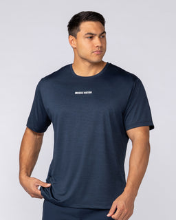Aero Active Tee in Navy - Muscle Nation men's training tee