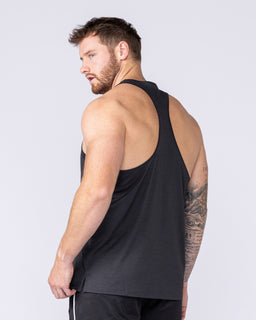Aero Y Back Singlet Black - Muscle Nation men's muscle tank
