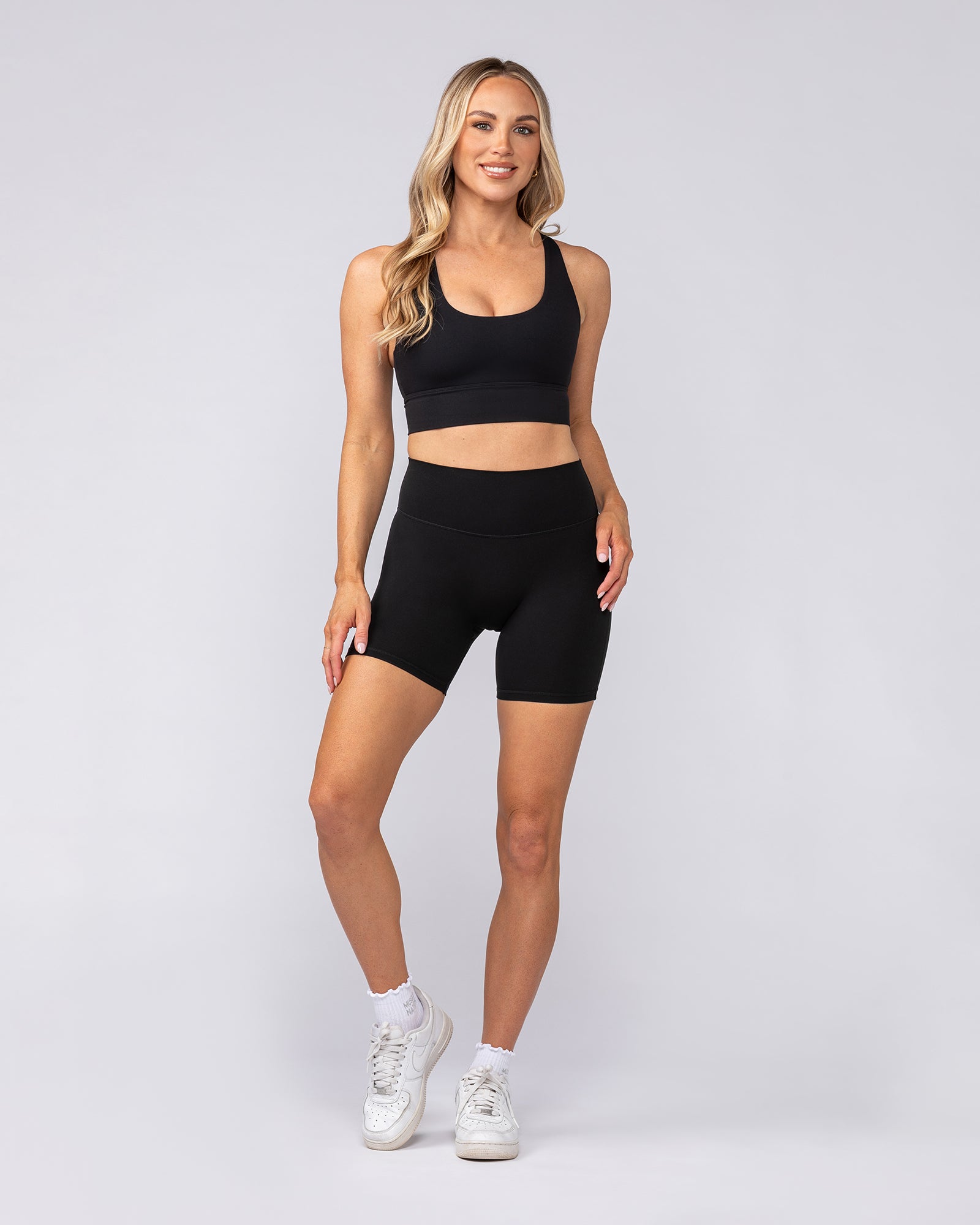 Allure Longline Bra - Black-Sports Bras-XS-082502BLK-XS-MNAPPRL43647-6-Muscle Nation