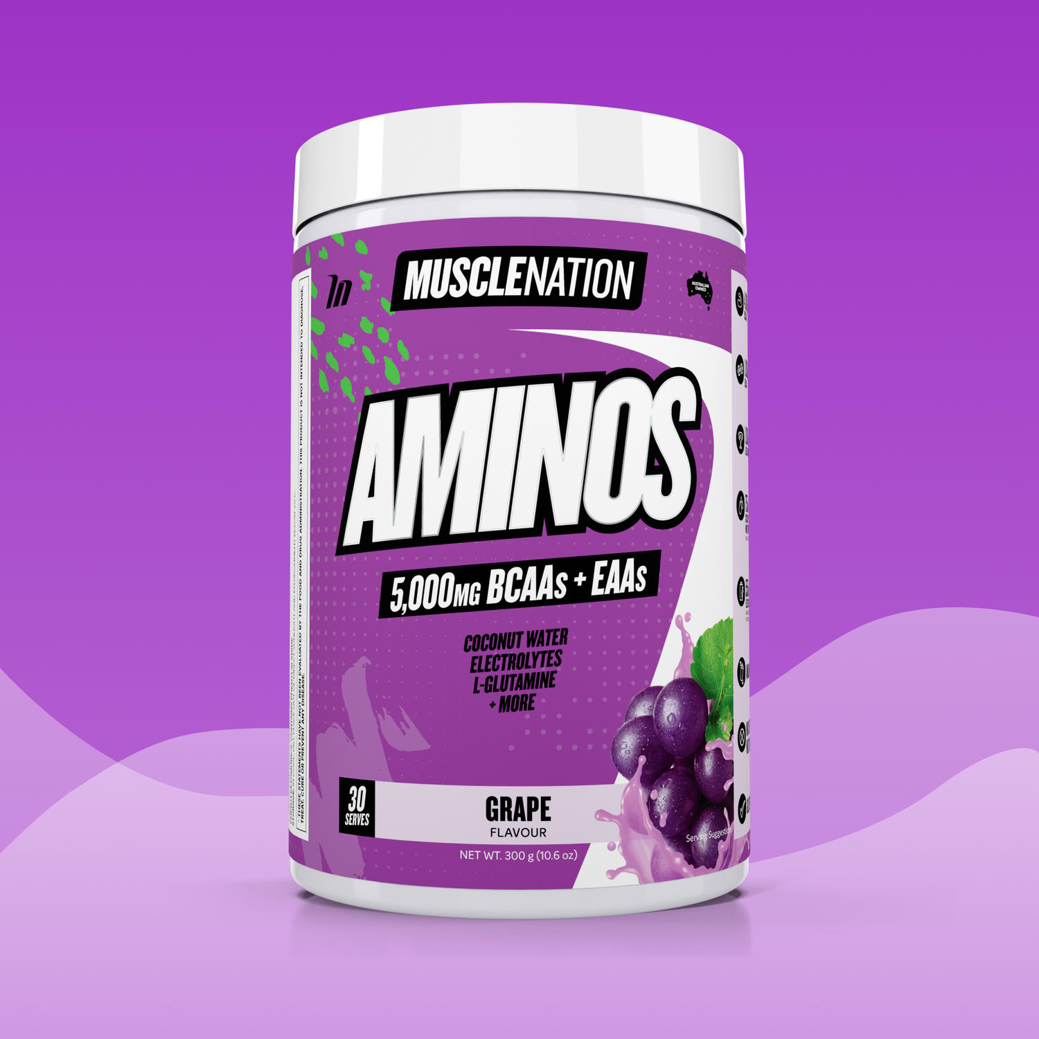 AMINOS + HYDRATION - Grape - 30 serves-Aminos-MNSUPPS0145-764460254051-1-Muscle Nation