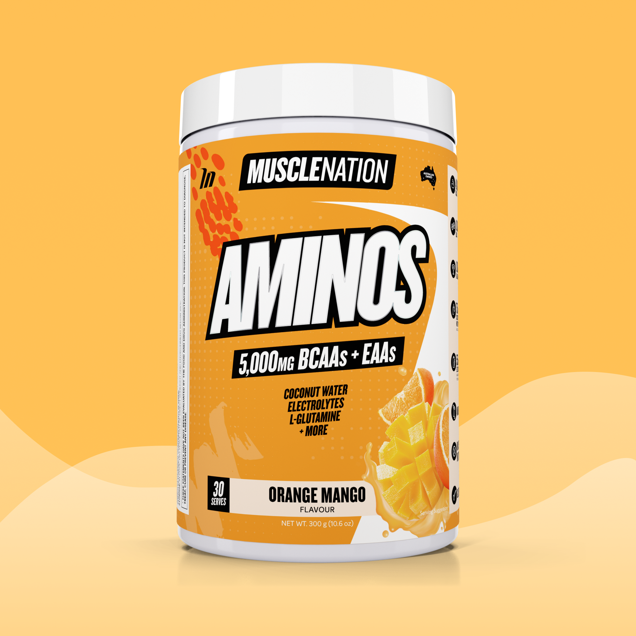 AMINOS + HYDRATION - Orange Mango - 30 serves-Aminos-MNSUPPS0334-735850949116-1-Muscle Nation