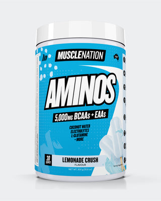AMINOS + HYDRATION - Lemonade Crush - 30 serves-Aminos-MNSUPPS0147-764460254075-1-Muscle Nation