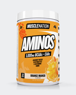 AMINOS + HYDRATION - Orange Mango - 30 serves-Aminos-MNSUPPS0334-735850949116-1-Muscle Nation