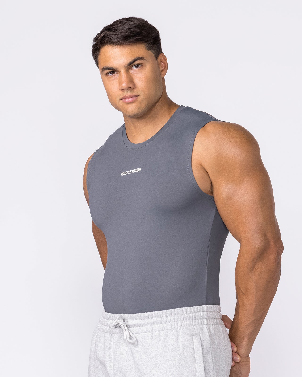 Apex Sleeveless Tee - Tornado-Singlets & Tanks-S-042649TRNDO-S-MNAPPRL50554-4-Muscle Nation