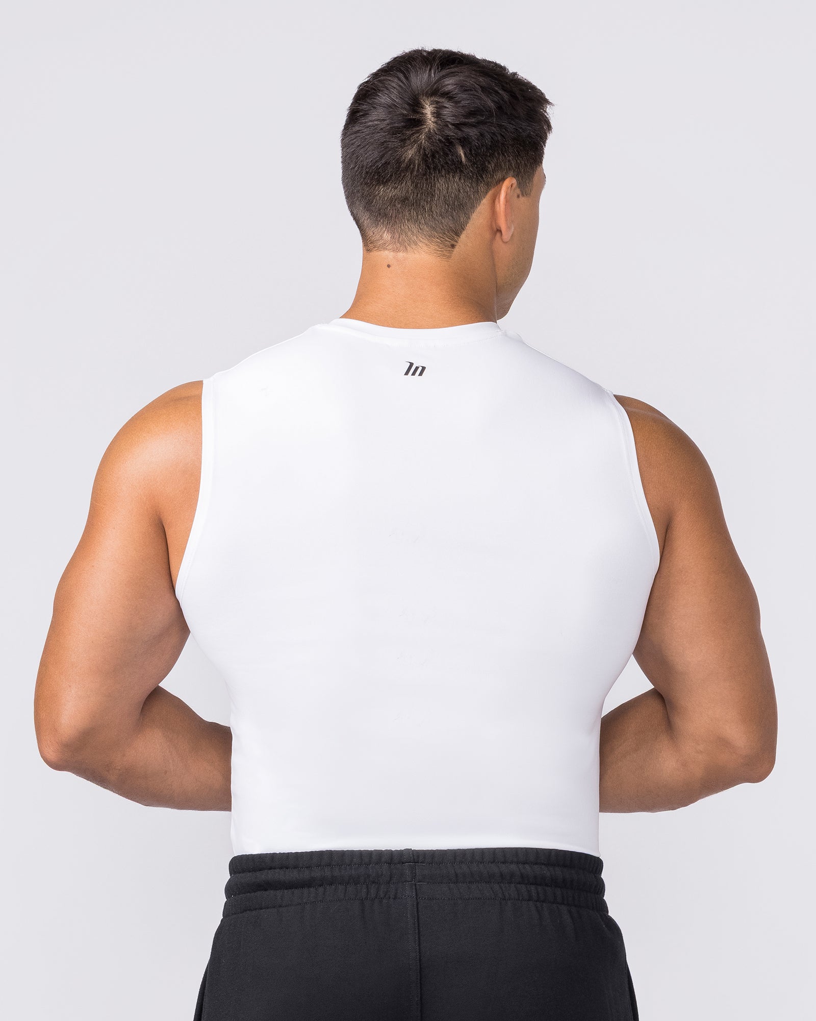 Apex Sleeveless Tee - White-Singlets & Tanks-S-042649WHT-S-MNAPPRL50561-4-Muscle Nation