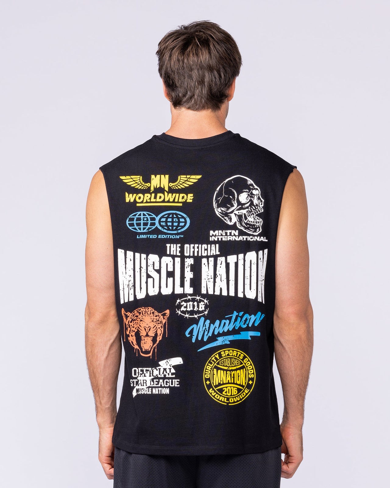 Archives Muscle Tank - Black-Singlets & Tanks-S-1125149BLK-S-MNAPPRL47227-5-Muscle Nation