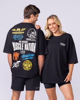 Archives Oversized Tee - Black-T-Shirts-XS-112573BLK-XS-MNAPPRL47234-8-Muscle Nation