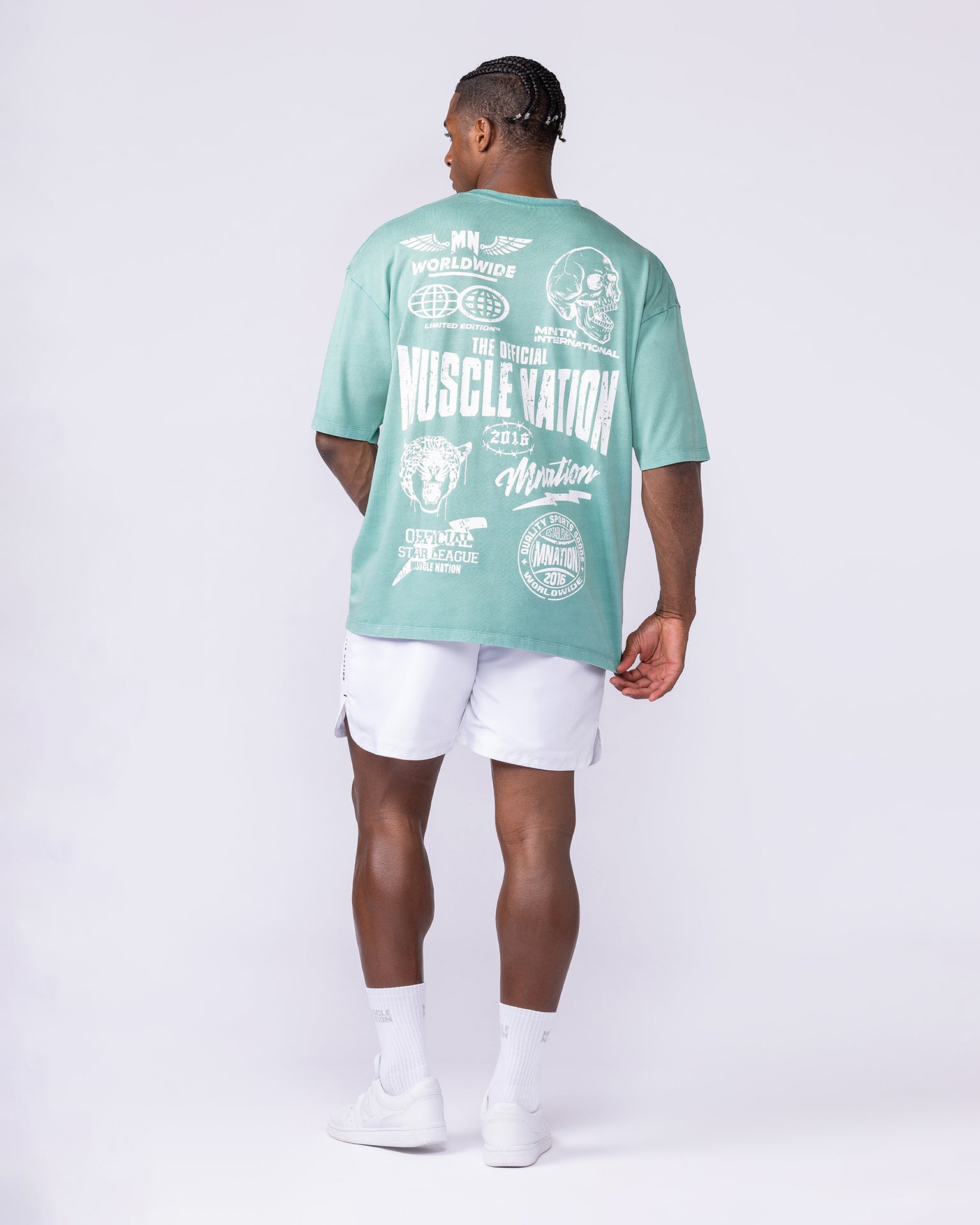 Archives Oversized Vintage Tee - Washed Alpine-T-Shirts-XXS-112572WAPN-XXS-MNAPPRL47242-5-Muscle Nation