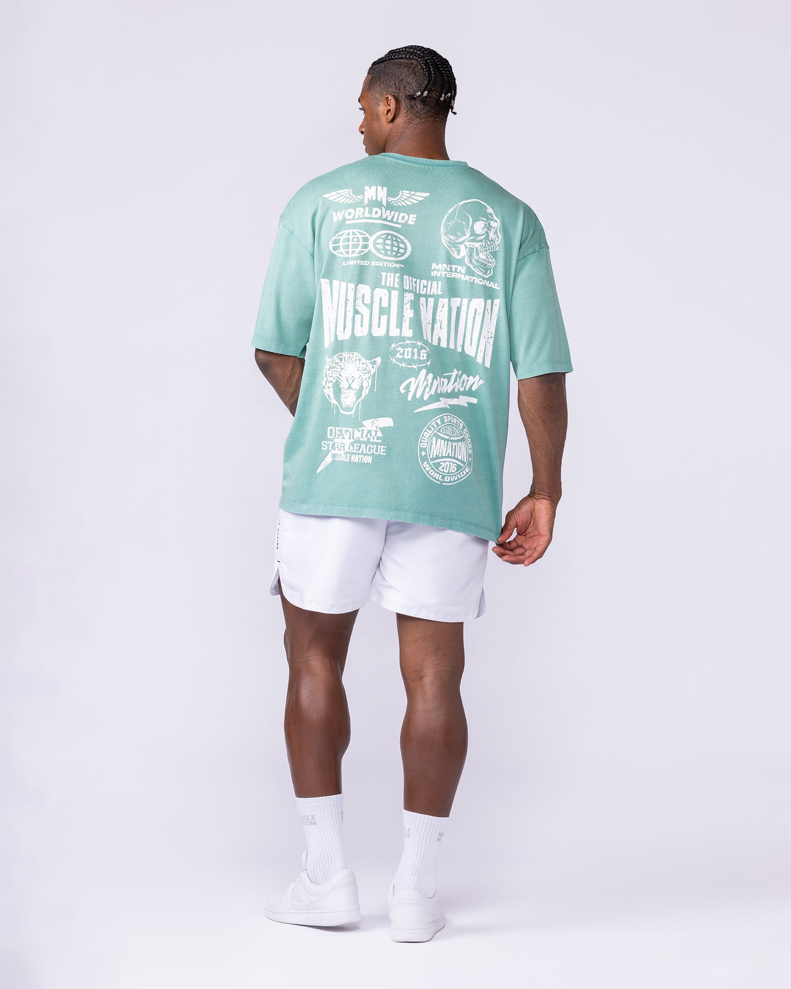 Archives Oversized Vintage Tee - Washed Alpine-T-Shirts-XXS-112572WAPN-XXS-MNAPPRL47242-5-Muscle Nation