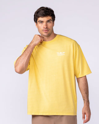 Archives Oversized Vintage Tee - Washed Honeycomb-T-Shirts-XS-112572WHYCB-XS-MNAPPRL47251-2-Muscle Nation