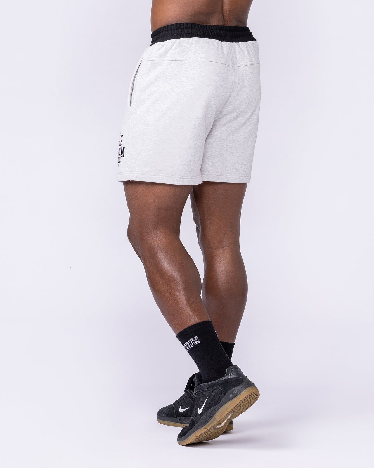 Archives Sweat 5" Shorts - Snow Grey Marl-Shorts-S-112558SNGRYMR-S-MNAPPRL47259-2-Muscle Nation