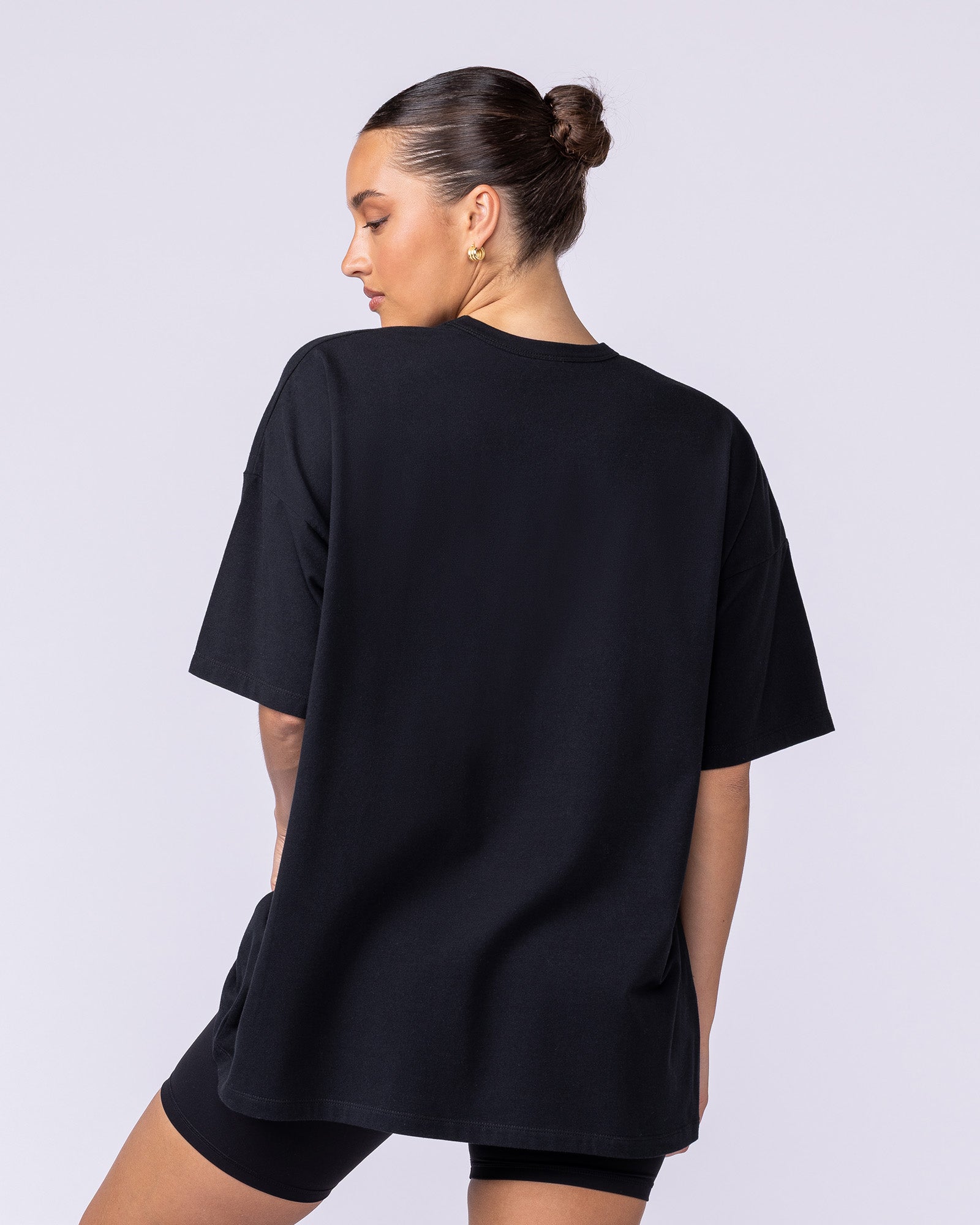 Athletic Club Oversized Tee - Black-T-Shirts-XXS-1125175BLK-XXS-MNAPPRL45435-5-Muscle Nation