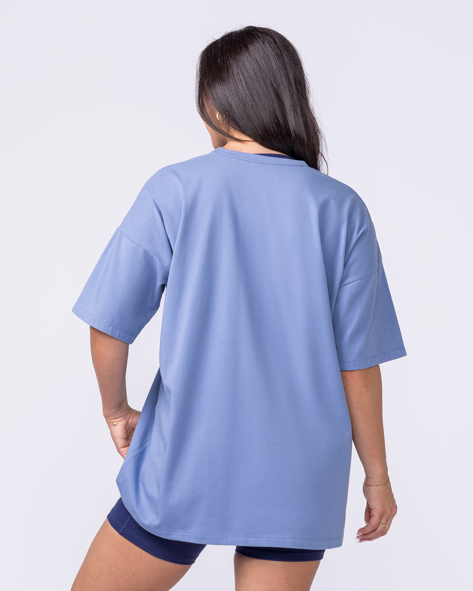 Athletic Club Oversized Tee - Faded Denim-T-Shirts-XXS-022613FDNM-XXS-MNAPPRL48569-5-Muscle Nation