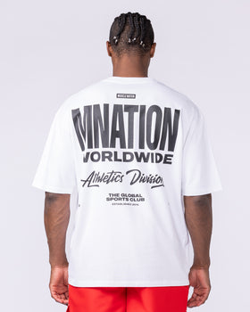 Athletic Division Pump Cover - White-T-Shirts-XS-1125176WHT-XS-MNAPPRL47309-4-Muscle Nation