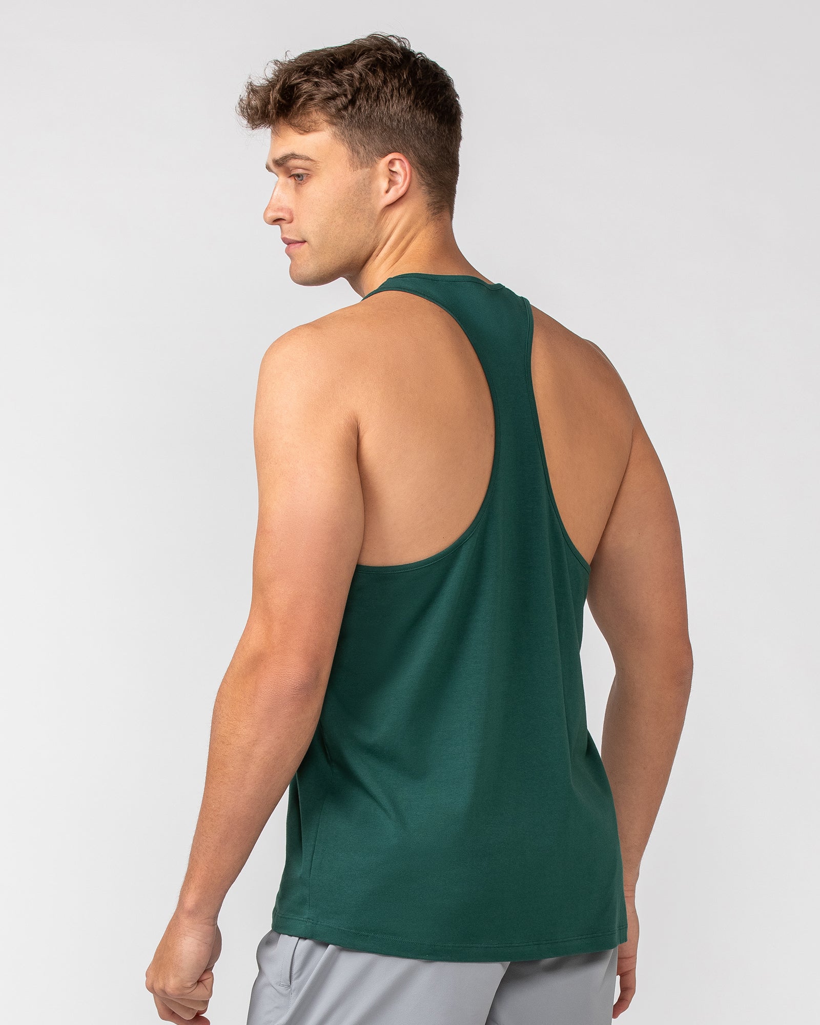 Infinite Y-Back Singlet - Pine-Singlets & Tanks-S-082433PINE-S-MNAPPRL32565-4-Muscle Nation